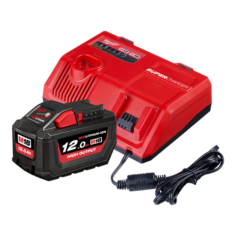 Milwaukee M18 High Output Starter Pack Super Charger 18V 12Ah