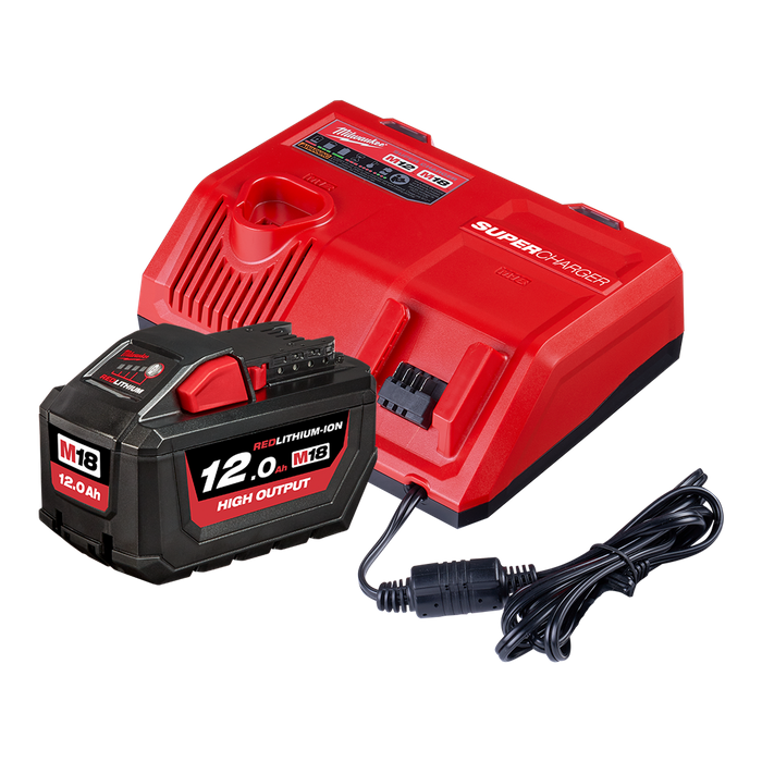 Milwaukee M18 High Output Starter Pack Super Charger 18v 12Ah