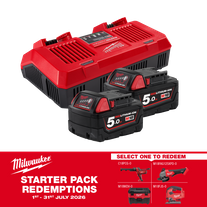 Milwaukee M18 Starter Pack Dual Charger 18V 5Ah