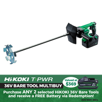 HiKOKI Cordless Paddle Mixer Brushless 36v - Bare Tool