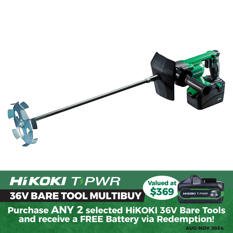 HiKOKI Cordless Paddle Mixer Brushless 36v - Bare Tool