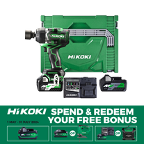 HiKOKI Cordless Impact Wrench Brushless 1/2in 770Nm 36v Kit