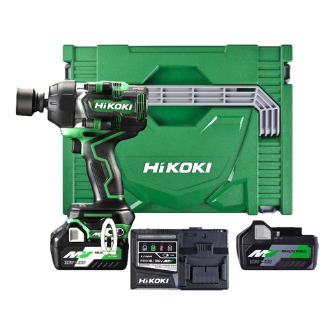 HiKOKI Cordless Impact Wrench Brushless 1/2in 770Nm 36v Kit