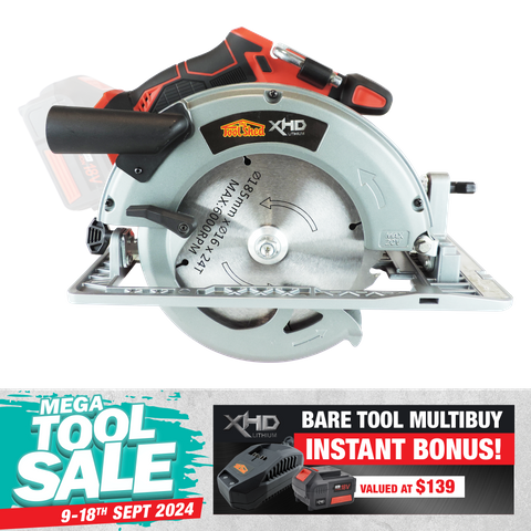 XHD Lithium Cordless Circular Saw Brushless 184mm 18V - Bare Tool