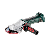 Metabo Cordless Angle Grinder Flat Head Quick Locking Nut 125mm 18v - Bare Tool