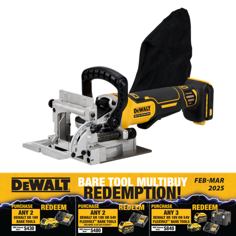 DeWalt Cordless Biscuit Joiner Brushless 18V - Bare Tool