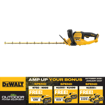 DEWALT FLEXVOLT Cordless Hedge Trimmer Brushless 650mm 54V - Bare Tool