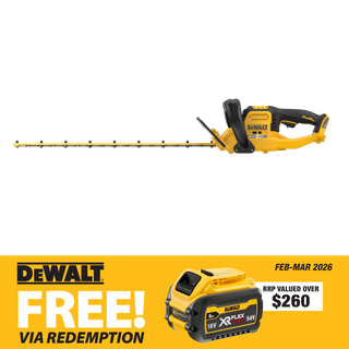 DEWALT FLEXVOLT Cordless Hedge Trimmer Brushless 650mm 54V - Bare Tool NO CARTON