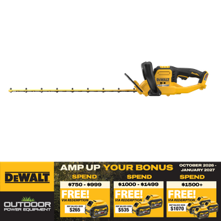 DEWALT FLEXVOLT Cordless Hedge Trimmer Brushless 650mm 54V - Bare Tool