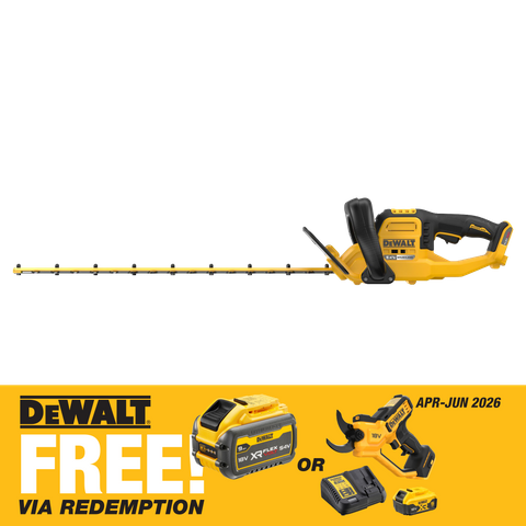 DEWALT FLEXVOLT Cordless Hedge Trimmer Brushless 650mm 54V - Bare Tool PLAIN BOX