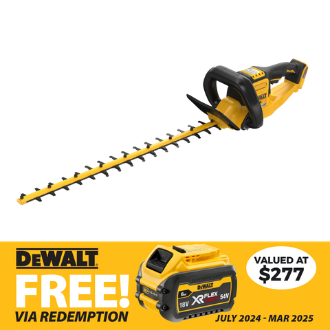 DeWalt Cordless Hedge Trimmer Brushless 650mm 54V - Bare Tool