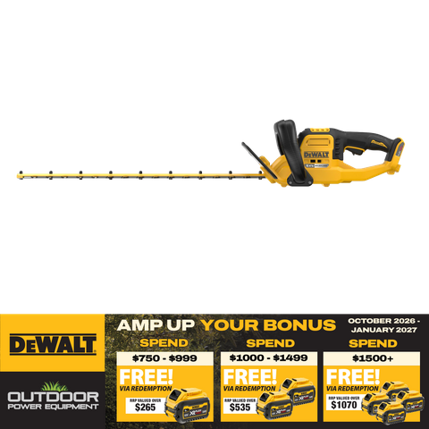 DEWALT FLEXVOLT Cordless Hedge Trimmer Brushless 650mm 54V - Bare Tool