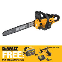 DEWALT FLEXVOLT Cordless Chainsaw Brushless 50cm/20in 54V - Bare Tool