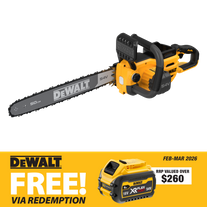 DEWALT FLEXVOLT Cordless Chainsaw Brushless 50cm/20in 54V - Bare Tool