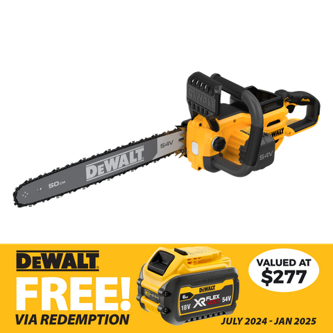 DeWalt Cordless Chainsaw Brushless 20in/50cm 54V - Bare Tool