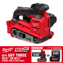 Milwaukee M18 FUEL Cordless Belt Sander Brushless 75mm 18V - Bare Tool