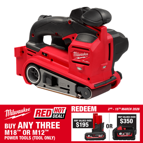 Milwaukee M18 FUEL Cordless Belt Sander Brushless 75mm 18V - Bare Tool