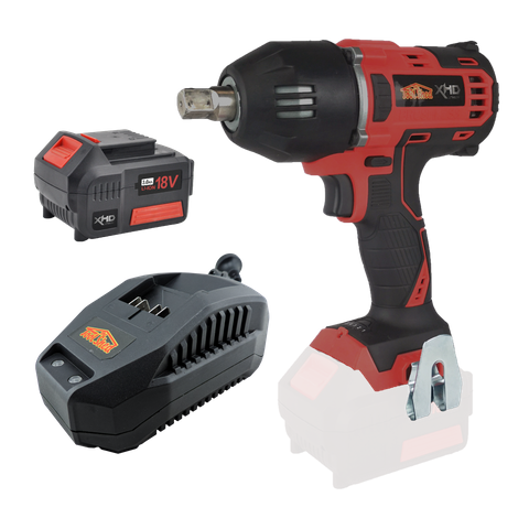 XHD Lithium Cordless Impact Wrench Brushless 1/2in 400Nm 18V 3Ah