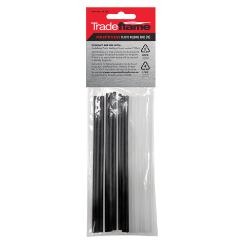 Tradeflame Plastic Welding Rods Polyethelyne (PE) 20pk