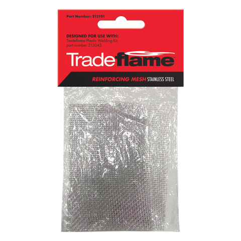 Tradeflame Plastic Welding Reinforcing Stainless Steel Mesh 3pk
