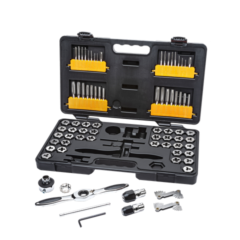 GEARWRENCH Ratcheting Tap and Die Set Metric/SAE 77pc