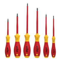 Wiha Screwdriver Set Electrical 1000V VDE 6pc Slot/Pozi/Sq