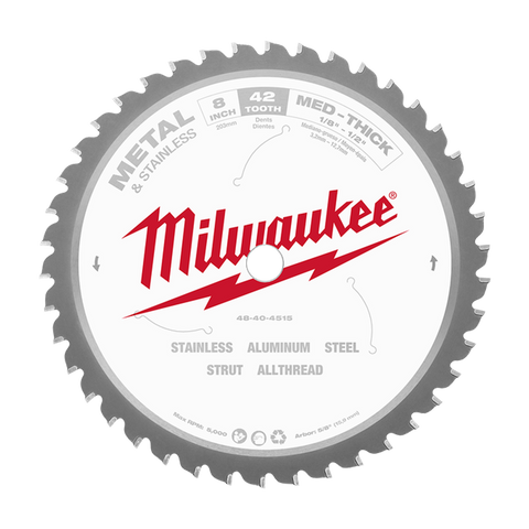Milwaukee Circular Saw Blade CSB Metal Cutting 203mm 42T