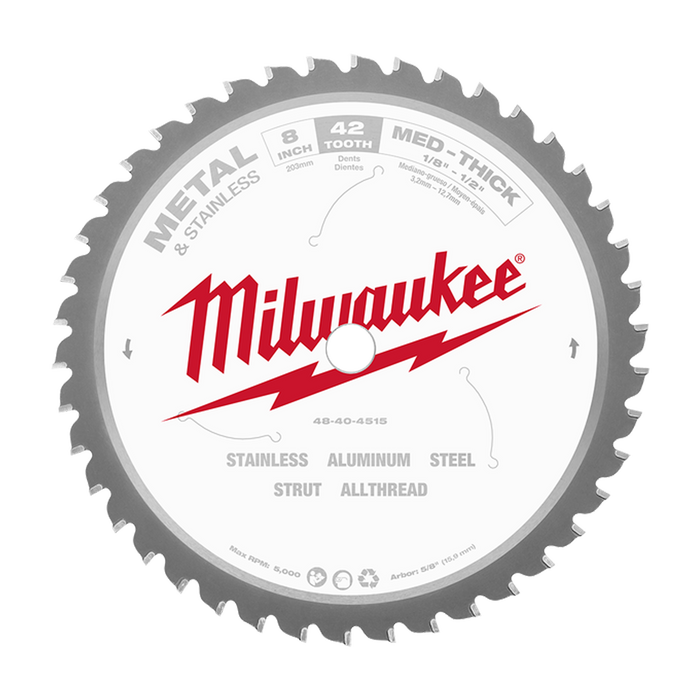 Milwaukee 8 best sale metal cutting blade