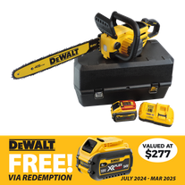 DeWalt Cordless Chainsaw Brushless 45cm/18in 54V 9Ah with Case