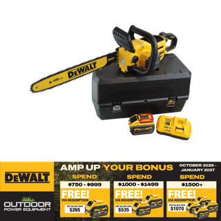 DEWALT FLEXVOLT Cordless Chainsaw Brushless 45cm/18in 54V 9Ah with Case