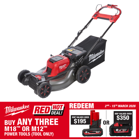 Milwaukee M18 FUEL Cordless Lawn Mower Self Propelled 530mm 2x18V - Bare Tool