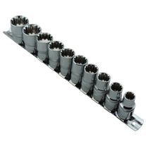 ToolShed Spline Socket Set 1/2in Dr 10pc