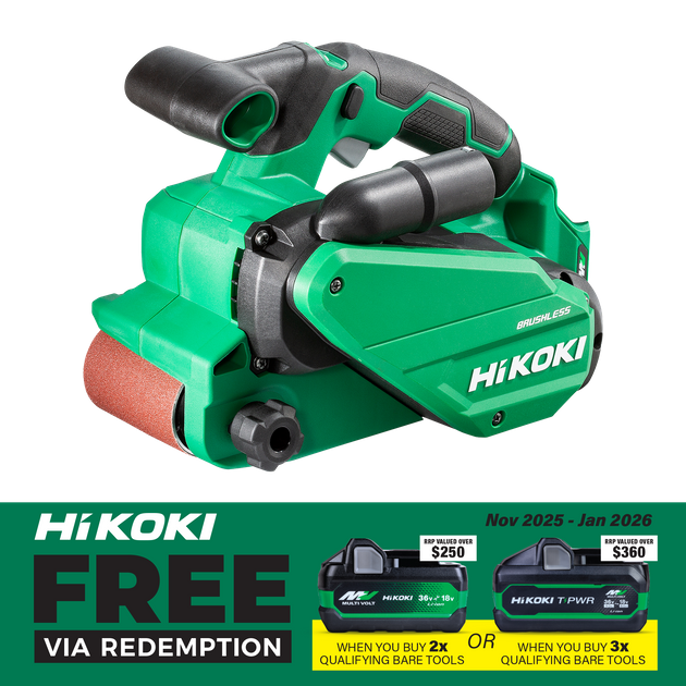 HiKOKI Cordless Belt Sander Brushless 76mm 36V Bare Tool