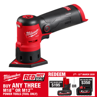 Milwaukee M12 Cordless Orbital Detail Sander 12V - Bare Tool