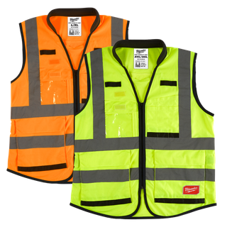 Milwaukee Premium High Visibility Yellow Safety Vest - S/M