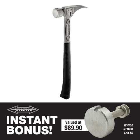 Stiletto Ti-Bone Titanium 14oz Smooth Face Hammer