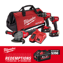Milwaukee M18 FUEL Cordless Power Pack Brushless 3pc Kit 3B3 18V 5Ah