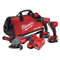 Milwaukee M18 FUEL Cordless Power Pack Brushless 3pc Kit 3B3 18V 5Ah