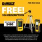 DEWALT Cross Line Laser 1080deg (3x 360) Green Beam Compact 18v 2Ah