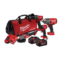 Milwaukee M18 FUEL Cordless Power Pack Brushless 4pc Kit 4D3 18V 6Ah