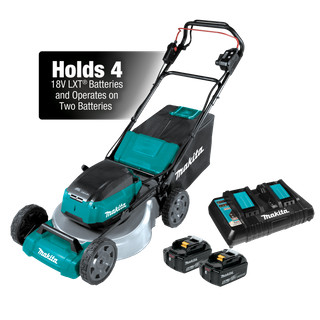 Makita LXT Cordless Lawn Mower Self Propelled Brushless 36V (2x18V) 5Ah
