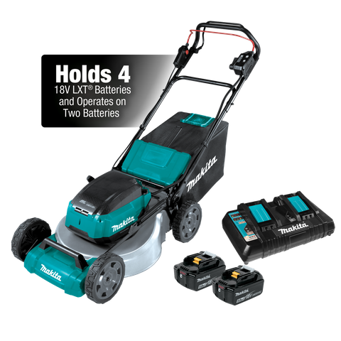 Makita LXT Cordless Lawn Mower Self Propelled Brushless 36V (2x18V) 5Ah