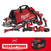 Milwaukee M18 FUEL Cordless Power Pack Brushless 8pc Kit 8A3 18V 5Ah x3