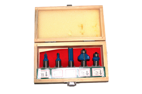 ToolShed Router Bit Set Mixed 1/4in 5pc