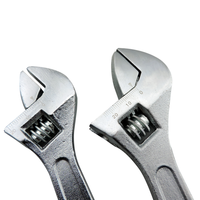 GI TOOLS Adjustable Wrench Set 2pc