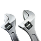 GI TOOLS Adjustable Wrench Set 2pc