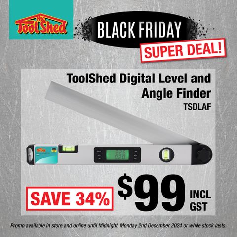 ToolShed Digital Level and Angle Finder