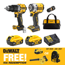 DEWALT Cordless Hammer Drill and Impact Wrench 18v 5Ah