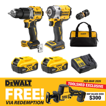 DEWALT Cordless Hammer Drill and Impact Wrench 18v 5Ah