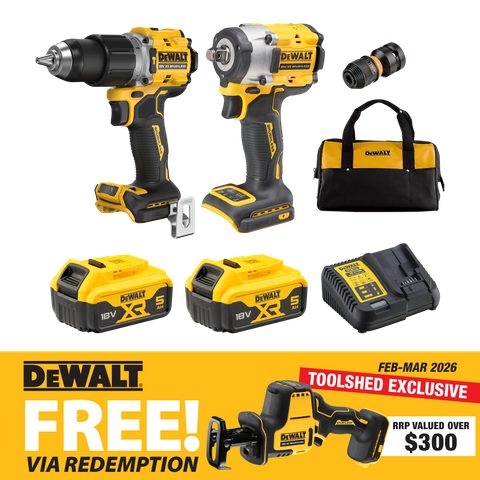 DEWALT Cordless Hammer Drill and Impact Wrench 18v 5Ah